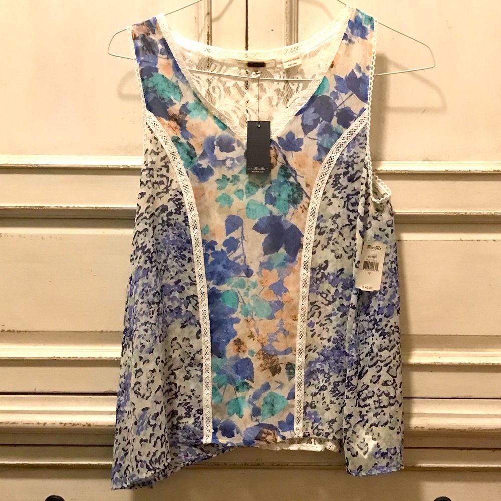 NWT Miss Me Sleeveless Top Size Medium